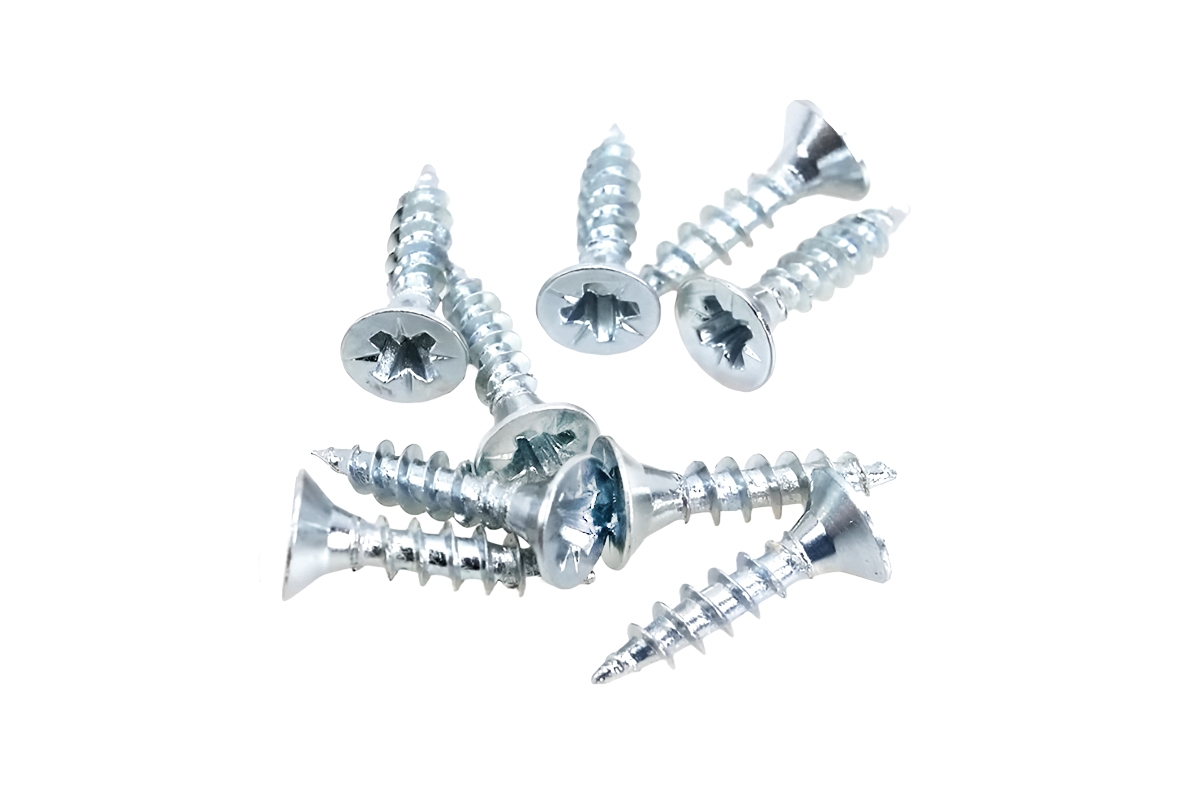 Саморез по дереву белый цинк Amix упак. 100 шт