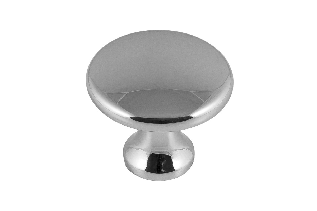 Ручка-кнопка Amix G040, хром глянец