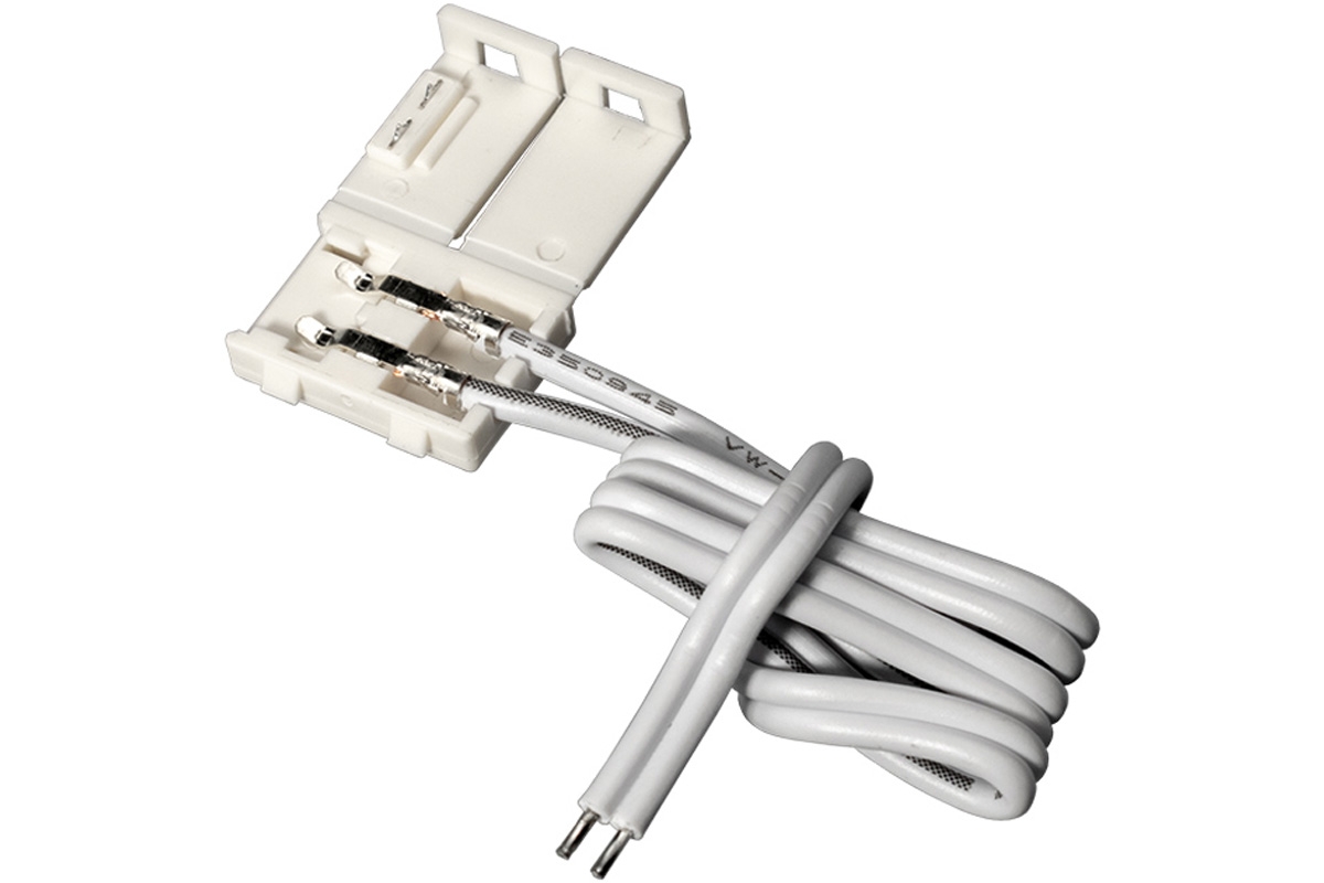 Коннектор для ленты SMD 8 мм, односторонний с проводом 20 см