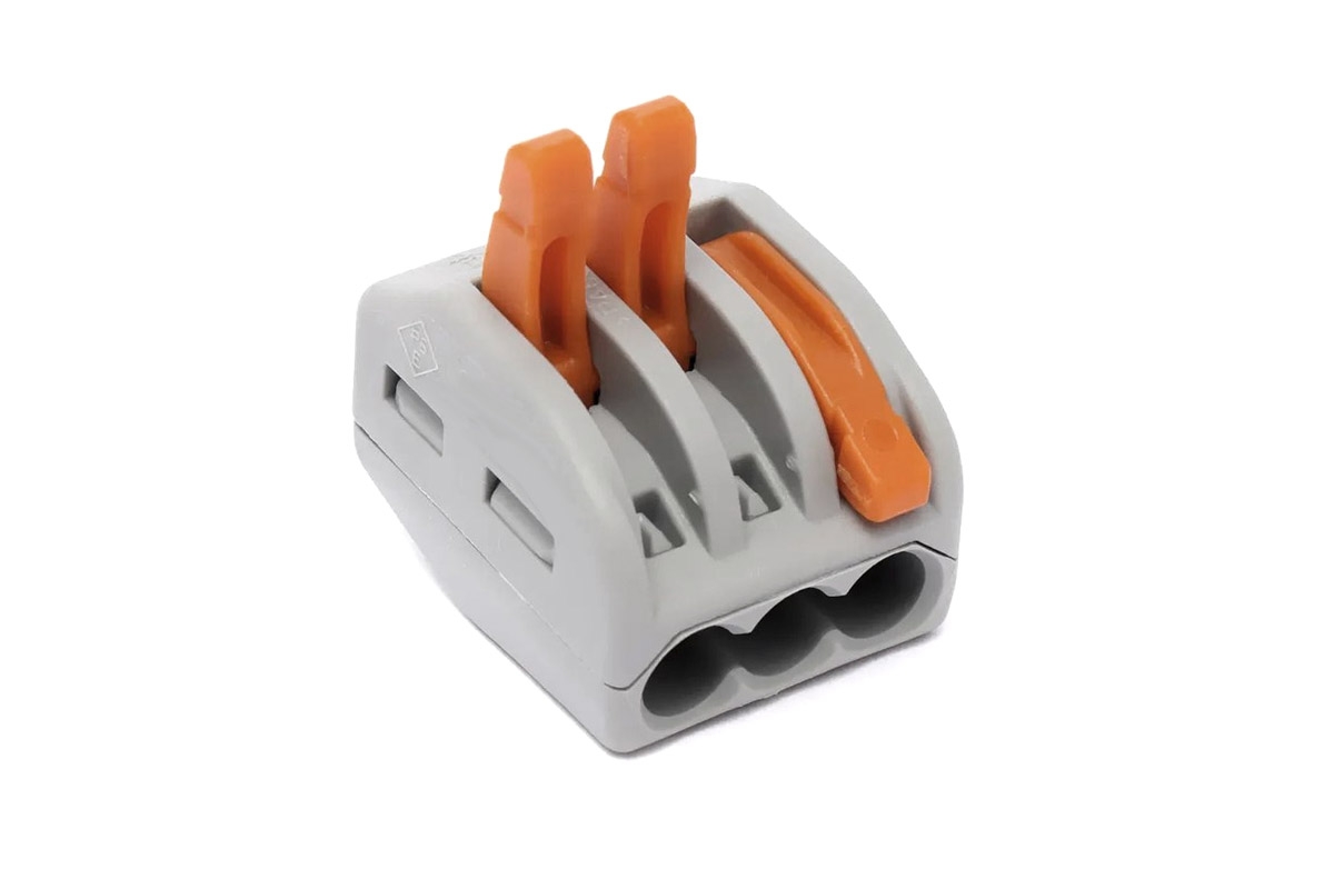 Соединитель клеммный быстрозажимной на 3 провода