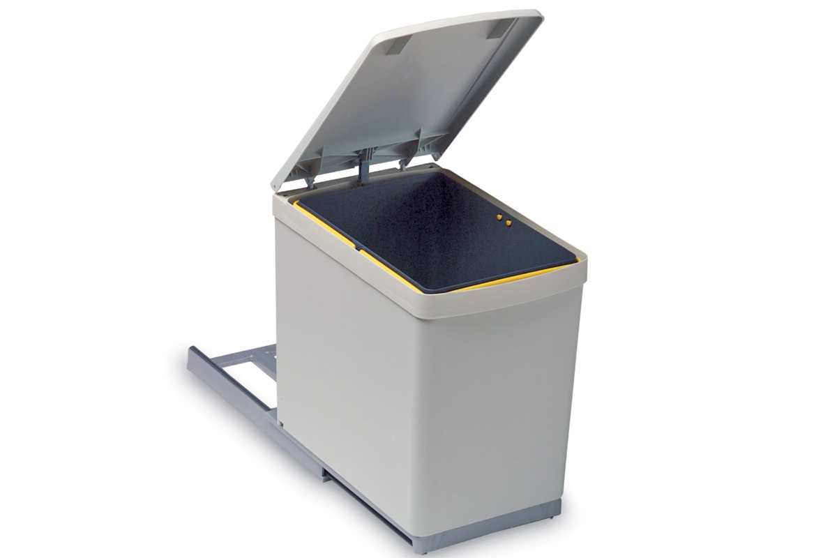 Система сортировки мусора Alveus Albio 10 1Х16 L одно ведро, светло-серый