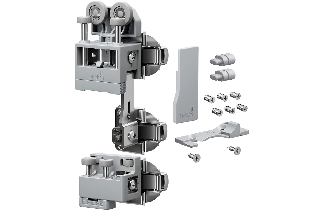 WingLine L Комплект фурнитуры Heavy, с нижним направляющим элементом, 25 кг, самозакрывание, правый