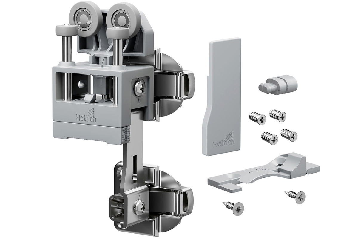 WingLine L Комплект фурнитуры Light, без с нижнего направляющего элемента, 12 кг, самозакрывание, правый