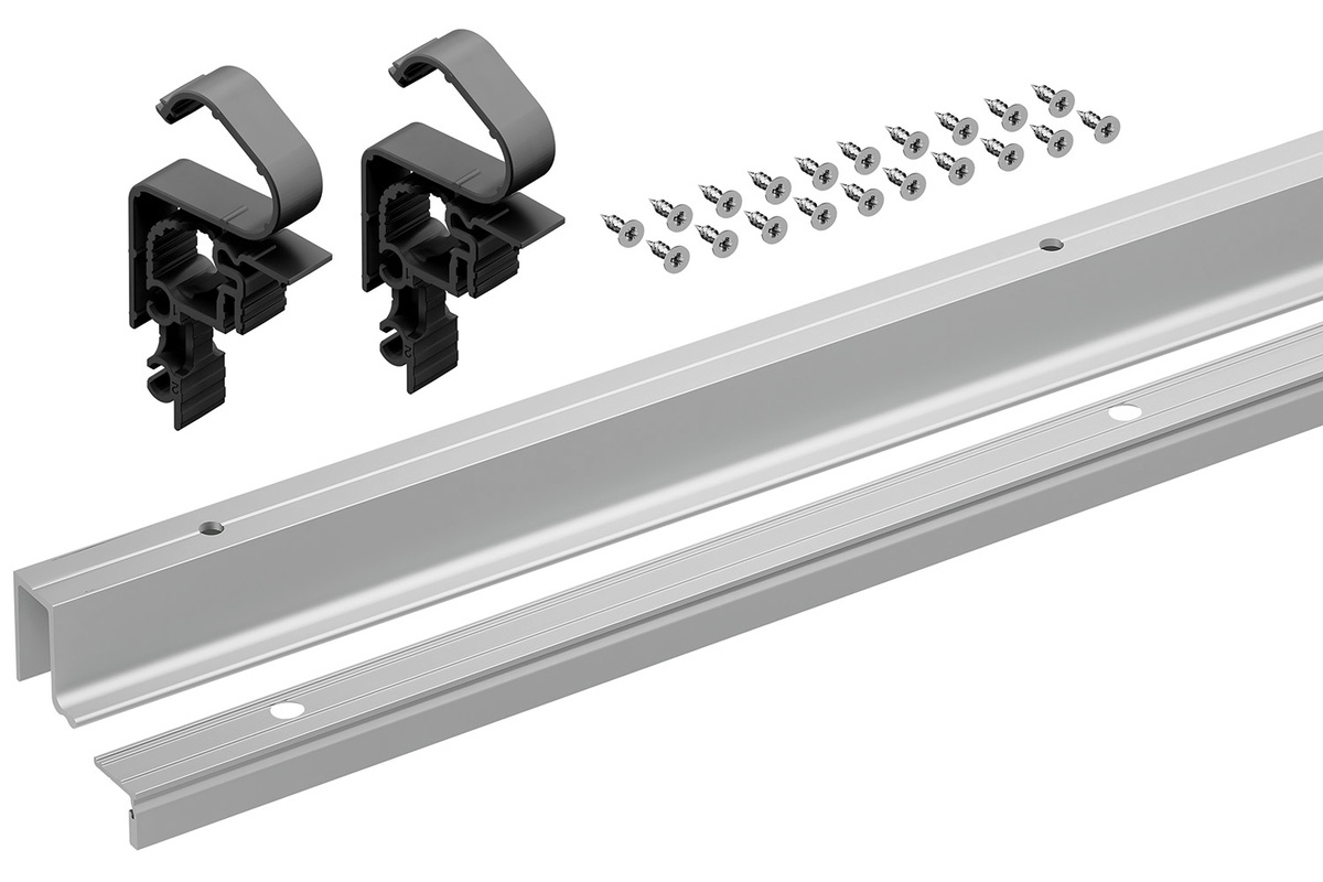 WingLine L Комплект профилей с перфорацией, L2400 мм, серебристый