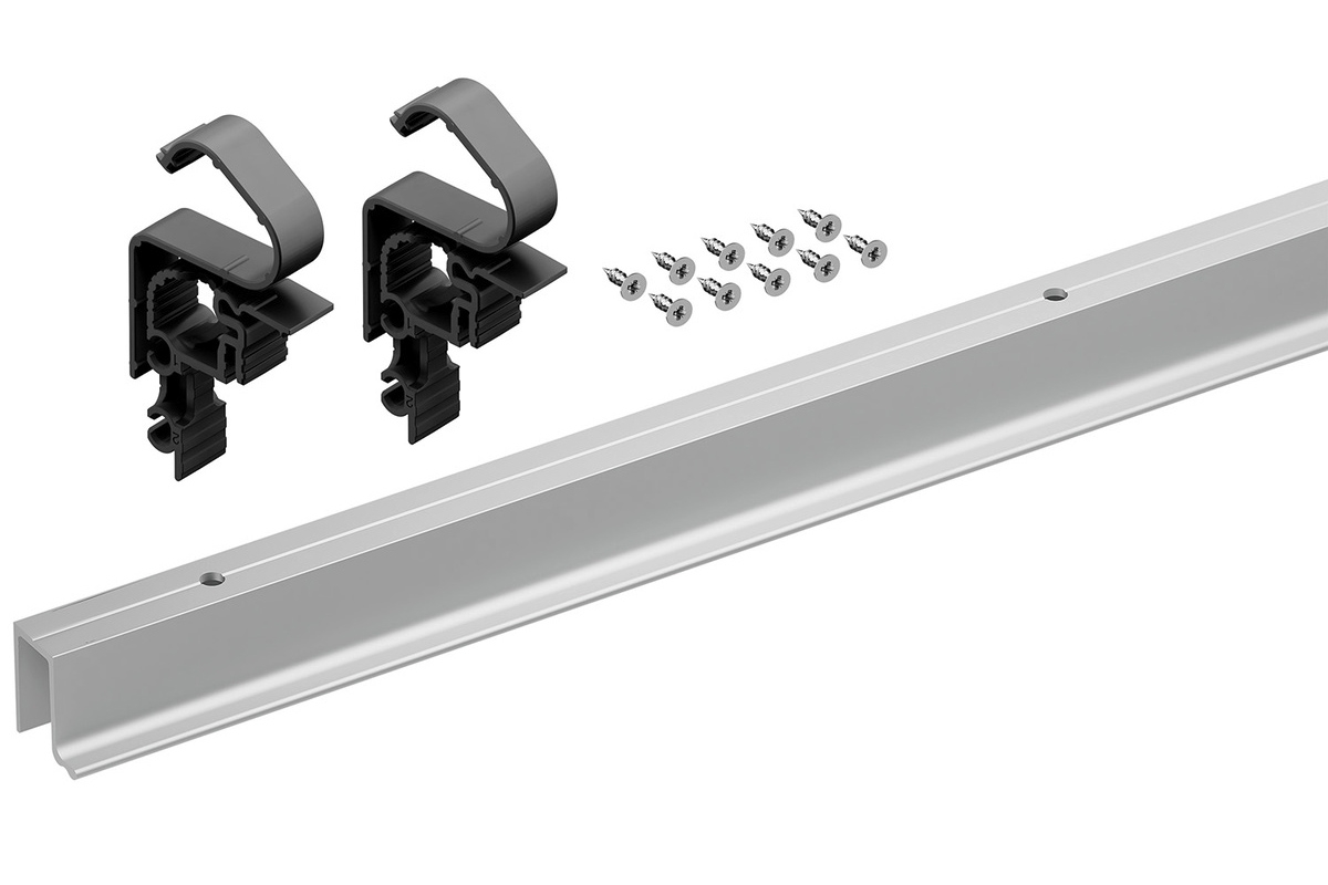 WingLine L Комплект ходового профиля с перфорацией, L2400 мм, серебристый