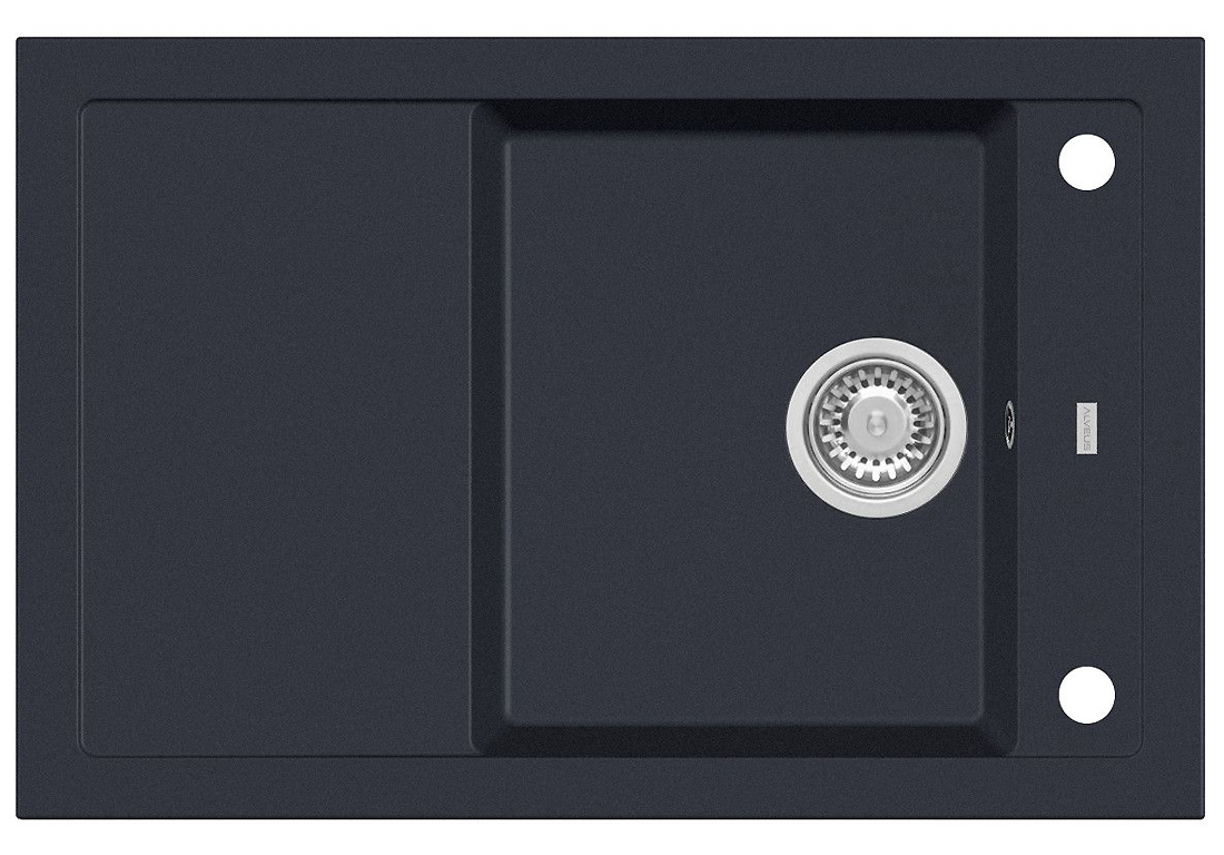 Мойка кухонная Alveus Formic 30 Granital врезная/под столешницу, в базу 50 см
